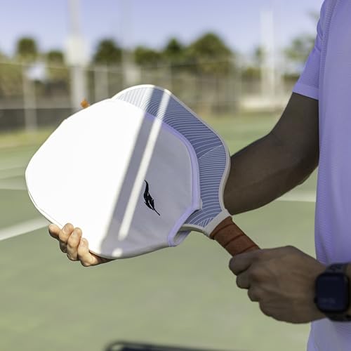 Inscribe Premium Pickleball Paddle – Lightweight, Durable Honeycomb Core, Vibrant Fiberglass Surface, Comfort Grip for Fun & Pro Play (Baby Blue)