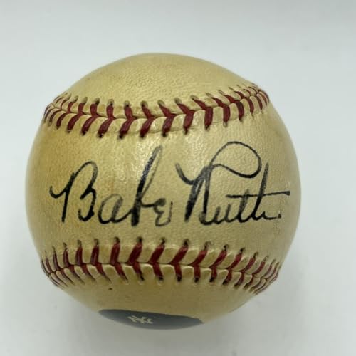 Magnificent Babe Ruth Single Signed 1948 American League Baseball PSA DNA COA - Autographed Baseballs