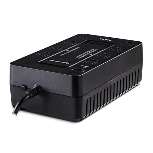 CyberPower ST425 Standby UPS Battery Backup and Surge Protector, 425VA/260W, 8 Outlets, Compact, UL Certified