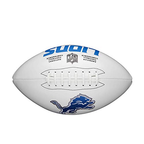 WILSON NFL Live Signature Autograph Football - Official Size, Detroit Lions