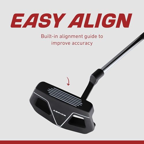 Aspire XD1 Teen Golf Club Set for Ages 13–16 – Complete Youth Golf Set with Driver, Hybrid, 7–PW Irons, Putter, Stand Bag & 3 Headcovers - Graphite/Steel Shafts - Right Hand