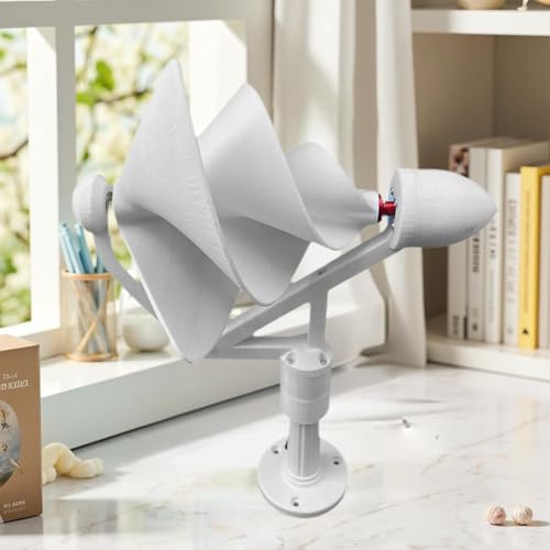 Spiral Wind Turbine Generator High Efficiency Replaces Portable Easy to Install Three Phase Brushless for RV Home Farm School