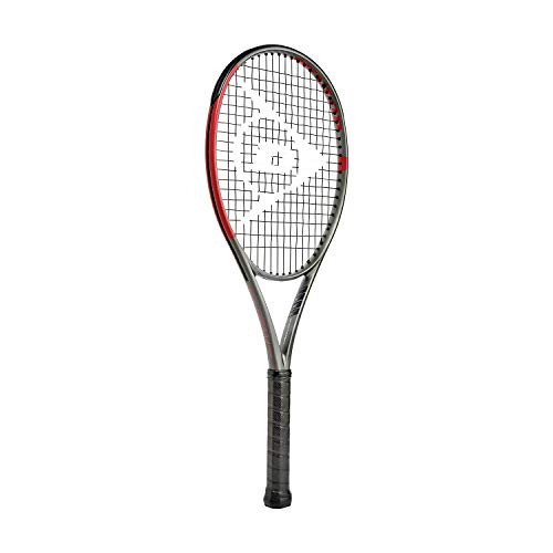 Dunlop Sports CX Team 265 Pre-Strung Tennis Racket, 1/4 Grip, Red/Gray