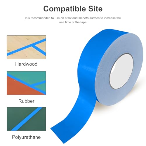 VloEssic Portable Pickleball Court Tape Lines Outdoor/Indoor, 2in x 230FT Temporary Pickleball Court Marking Kit, Pickleball Tape for Outdoor Court, Like Pickleball, Badminton, Tennis, Basketball