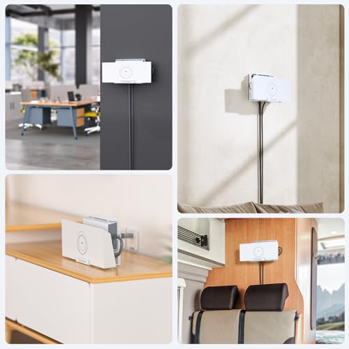 Star-Link Gen 3 Router Mount, All-in-One Star Link Standard V3 Router Wall Mounting for Starlink V3 Mesh Router & Gen3 Power Supply, Space-Saving Bracket Mount Kit- LM-3C