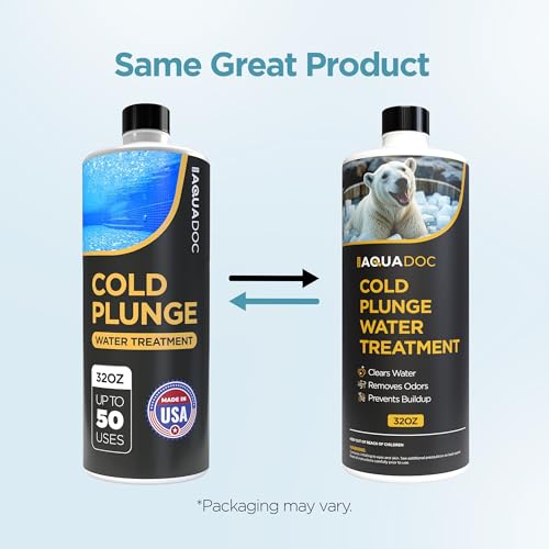 AquaDoc Cold Plunge Water Treatment - Ice Bath Cleaner and Water Stabilizer - Cold Plunge Weekly Treatment for Fresh Water - Made in USA - 32oz