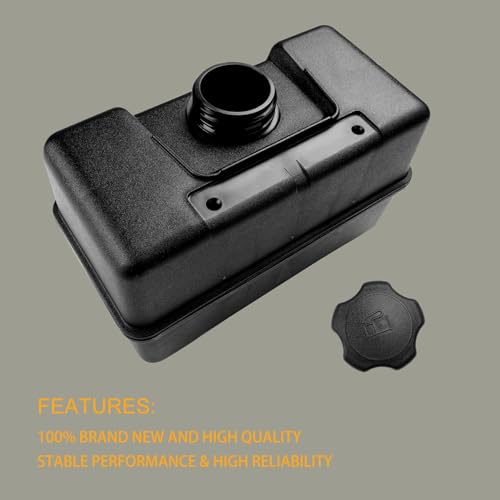 691993 Fuel Tank with Shut Off Valve and Fuel Cap 4 Quart for B&S Remote Mounting Compatible with Lawn and Garden Equipment Engines, Some Specific Snow Blower, Tiller, Log Splitter