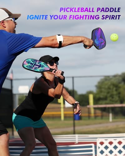 16-Piece Pickleball Paddle Set - 16 Premium Wood Rackets with 4 Portable Carry Bags, Lightweight Design & Ergonomic Grip, Suitable for Players of All Levels (Men, Women, Beginners to Advanced)