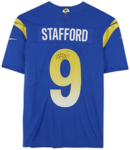 Matt Stafford Los Angeles Rams Autographed Royal Nike Limited Jersey - Autographed NFL Jerseys