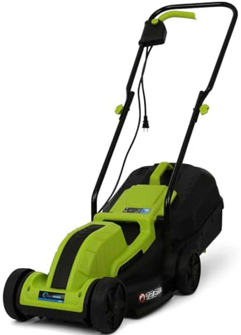Simpli-Magic Lawn Mower, 13Inch Electric Lawn Mower Corded, 1300W Electric Powered, 3-Position Height Adjustment