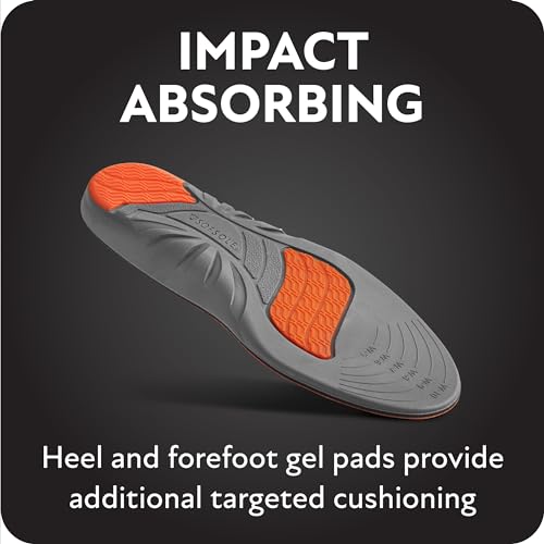 Sof Sole womens Athlete Performance Full-length Insole, Orange, 8 11 US