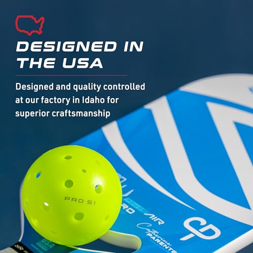 Selkirk Sport Pro S1 Ball | Crack-Resistant | 38 Hole Outdoor Pickleball Balls | USAPA Approved Pickle Ball for Tournament Play | Advanced Aerodynamics | 12 Pack Pickleballs |