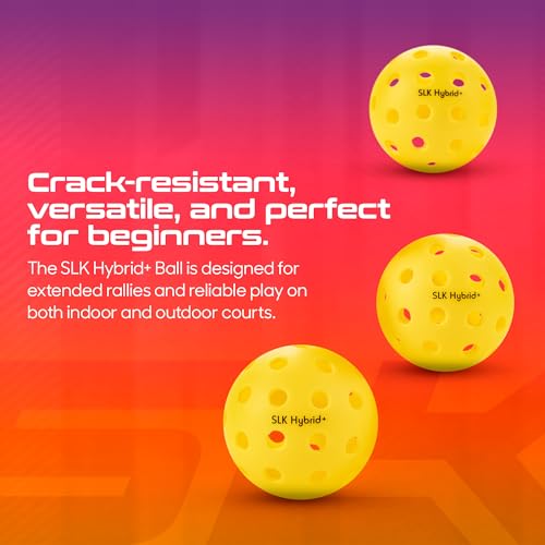 Selkirk Sport SLK Neo Fiberglass Pickleball Paddles Set of 2 | Designed in The USA | Complete Pickleball Set with 2 Pickle Ball Rackets, 3 Hybrid+ Balls, and SLK Sling Bag | Electric Sunset & Oasis