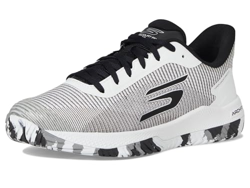 Skechers Men's Pickleball Viper Court Pro 2.0 Sneaker, White/Black, 11.5 Medium