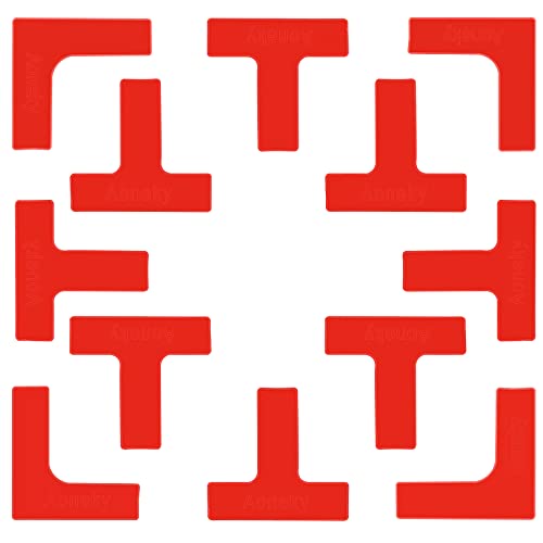 Aoneky Portable Pickleball Court Line Markers Kit - Outdoor Driveway Pickleball Court Boundary Throw Down Markers - Lines Marking Set