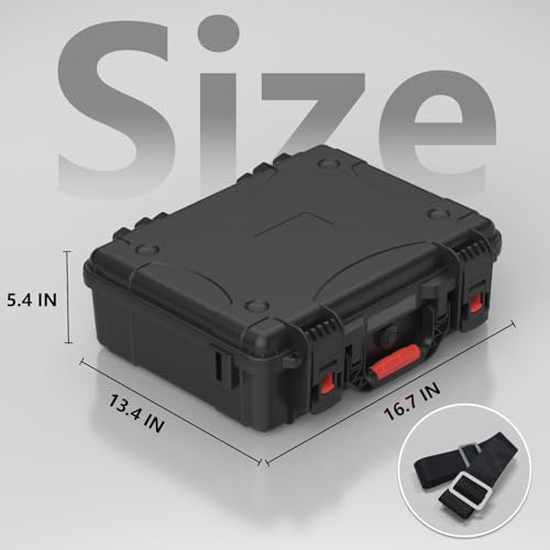 MEKEET Starlink Mini Case, IP67 Waterproof Hard case Fits Star Link Mini Dish, Portable Shoulder Dual Carry Options with Precision Cut Foam For Starlink Accessories,Ideal for Travel and Camping