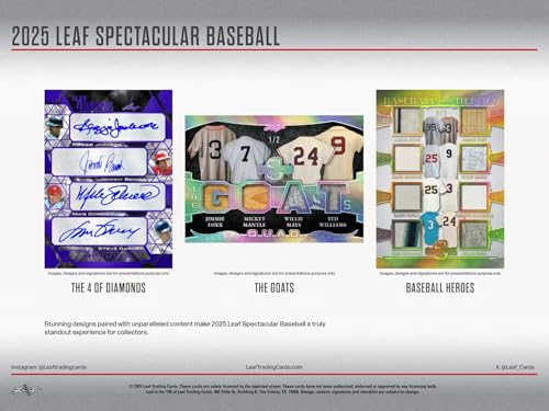 2025 Leaf Spectacular Baseball Hobby Box