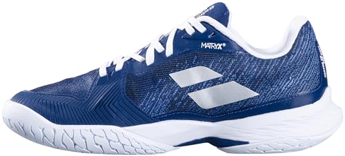 Babolat Women's Jet Mach 3 All Court Tennis Shoes, Dark Blue (Women's US Size 8)