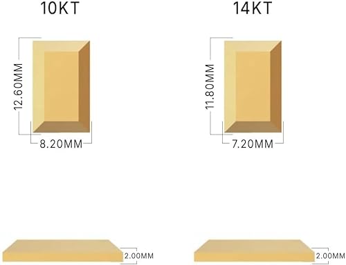 SHOP WGS (Set of 3-3 Gram 1 Gram Gold Bar 10K & 14K Yellow Gold Bullion Gold Bars for Collectible & Value Storage Gifts for Him & Her (10K Gold, Pack of 1)