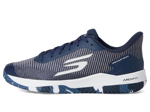 Skechers Men's Pickleball Viper Court Pro 2.0 Sneaker, Navy, 9 Medium
