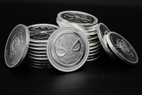 2023-1 oz Niue Silver Marvel Spider-Man Coin Brilliant Uncirculated with Certificate of Authenticity $2 Seller BU