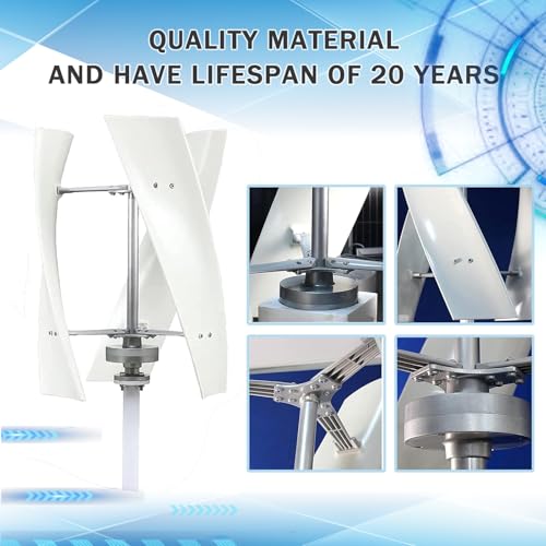 18000W Vertical Wind Turbine Generator Kit for Home & Business - Powerful 48V Windmill with Controller for Industrial Energy Supply - Eco-Friendly Renewable Energy Solution