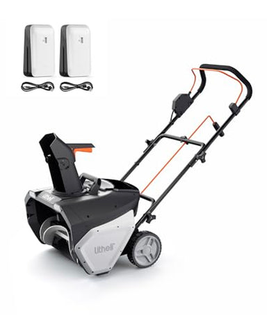 Litheli Cordless Brushless Snow Blower, 20'' 40V Electric Snow Thrower for Driveways, 4.0Ah Battery Included