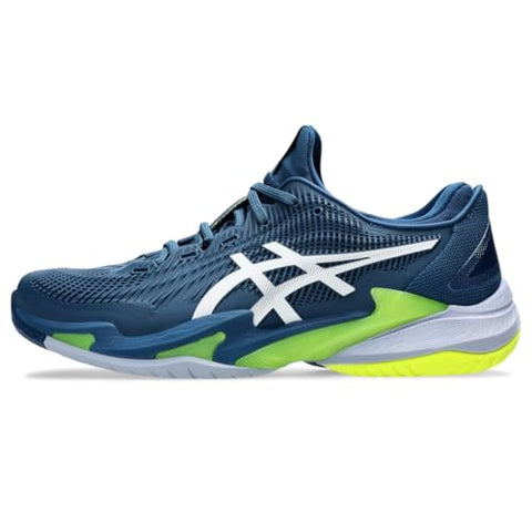 ASICS Men's Court FlyteFoam 3 Tennis Shoes, 10.5, MAKO Blue/White