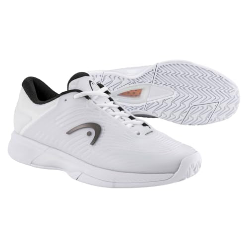 HEAD Revolt Pro 4.5 Men's Tennis Shoes, White/Black, 10.0