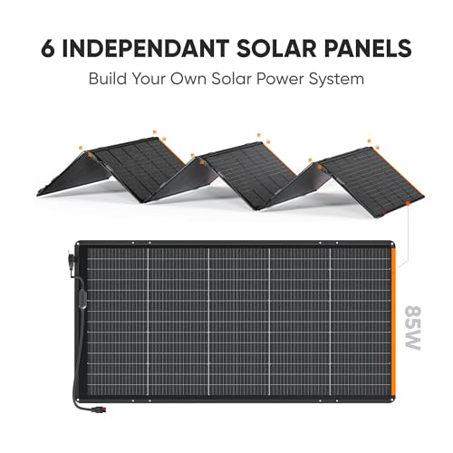 Jackery SolarSaga 500X Solar Panels, 500W Power Output, 25% High Bifacial Conversion Efficiency, Compatible with Explorer 5000 Plus,IP68 Rated for Outdoor Camping,RVs,and Off-Grid Living