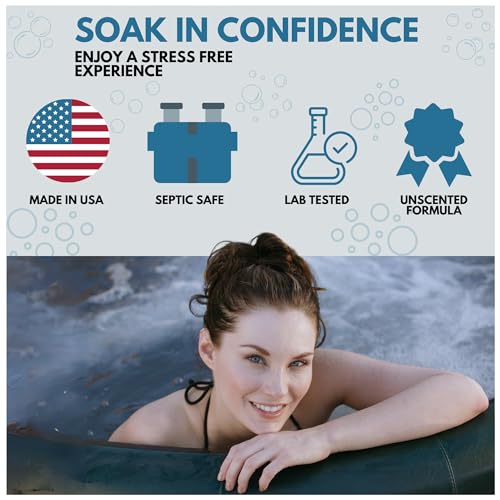 AhhSome Jetted Tub & Hot Tub Cleaner, Powerful Spa Bath Cleaning Solution for Jacuzzis & Whirlpools,16 oz (8 Treatments), Professional Grade Septic Safe Solution for Hot Tubs, Made in USA