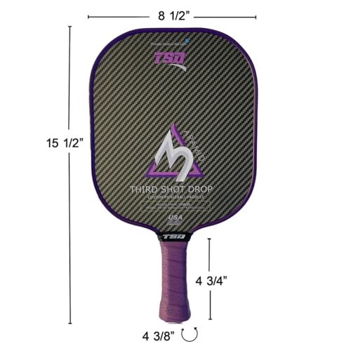 Third Shot Drop Wide Body Pickleball Paddle I Special Aramid Composite Paddle Surface (Chaos) (Nomex 16mm Core)