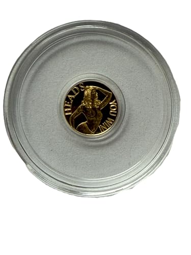 Monarch Precious Metals 1/4 Gram .9999 Fine Gold Round - Adult Novelty - Heads and Tails (Sealed in Capsule)