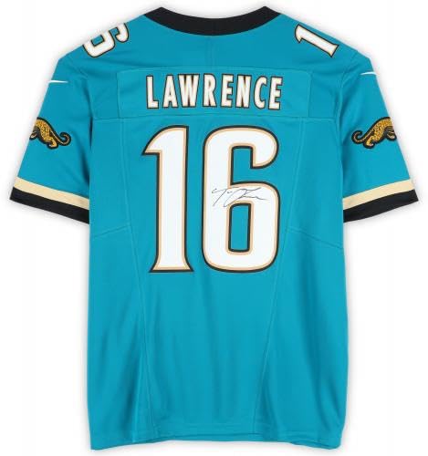 Trevor Lawrence Jacksonville Jaguars Autographed Throwback Limited Jersey - Autographed NFL Jerseys