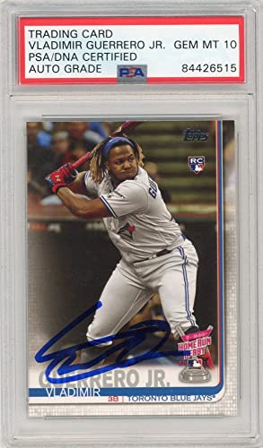 Vladimir Guerrero Jr 2019 Topps Update Autographed Rookie Card #272 - PSA/DNA 10