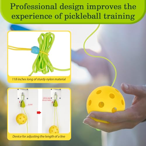 Whiidoom Pickleball Trainer, Pickleball Rebounder for Pickleball Training and Practice, Enhance Reaction Time & Hand-Eye Coordination, Easy Installation