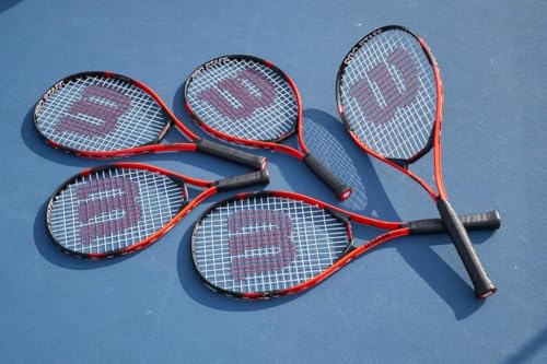 Wilson Pro Staff Precision Junior 25 Tennis Racket - Black/Red