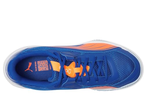 Puma Men's NOVA Court Pickleball Shoe, Vivid Blue-Heat Fire-Puma White-Glowing Red, 13