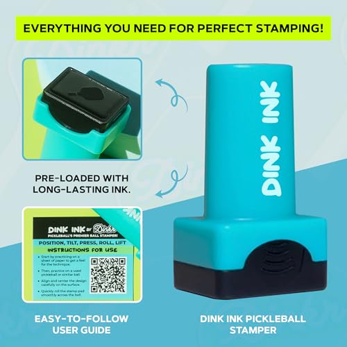 Dink Ink Letters - Self-Inking Reusable Pickleball Marker | Personalize Your Pickleballs with Precision | Quick-Dry, Smudge-Free Durable Ink | Perfect for Marking Your Pickleballs (Letter Y)
