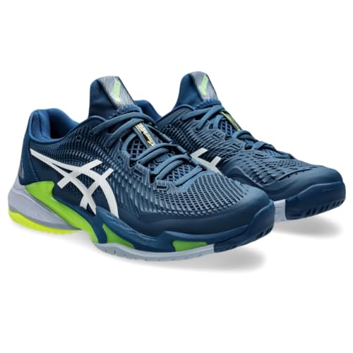 ASICS Men's Court FlyteFoam 3 Tennis Shoes, 10.5, MAKO Blue/White
