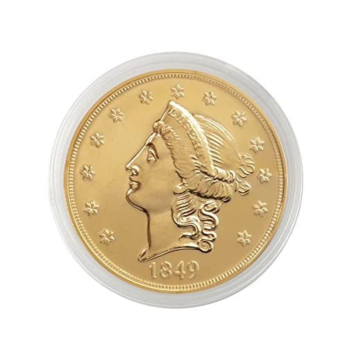 1849 P Liberty $20 Double Eagle Tribute by American Coin Treasures - Gold-Layered Mint State Collectible Display Piece