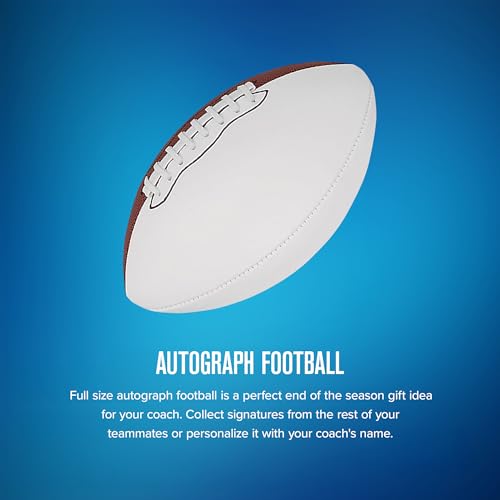 Baden Autograph Football - White Panels for Signatures | Official Size 9 | Ideal for Collecting Autographs and Memorabilia