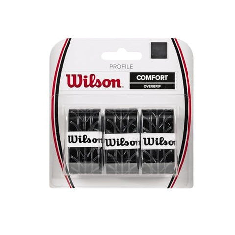 WILSON Sporting Goods Profile Tennis Racquet Over Grip, Black (WRZ4025BK)