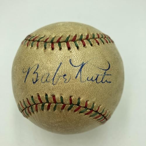 Stunning Babe Ruth Single Signed Autographed Baseball JSA COA - Autographed Baseballs