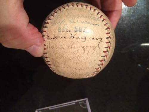 Topps Babe Ruth Lou Gehrig 1930 New York Yankees Team Auto Signed Baseball Jsa Letter - Autographed Baseballs