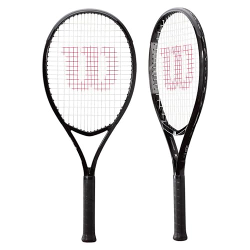 WILSON XP 1 Adult Recreational Tennis Racket - Grip Size 2-4 1/4", Black