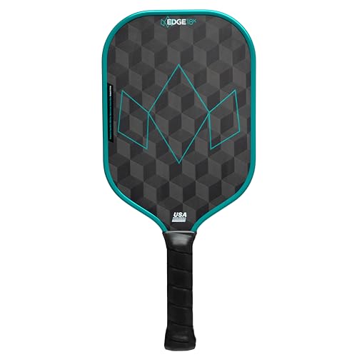 Diadem Edge 18K Power Pro Pickleball Paddle USAPA Approved | 18K Carbon Fiber Face for Spin & Control | 16mm Control Paddle, Teal