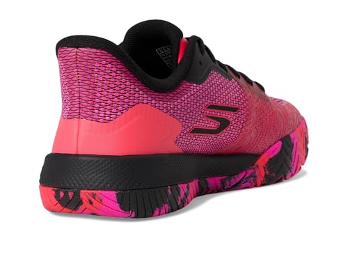 Skechers Men's Pickleball Viper Court Pro 2.0 Sneaker, Black/Hot Pink, 13 Medium