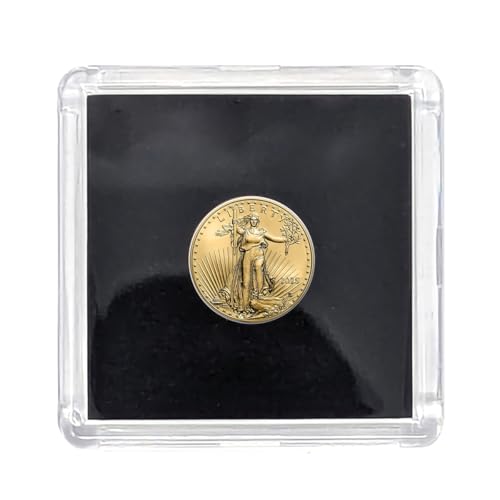 2025 American Gold Eagle 1/10th Ounce Coin .9167 Fine in Black Tetra Holder - Smyrnacoin - Dollar Uncirculated