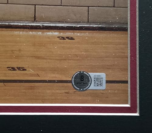 Michael Jordan Autographed Framed N.i.k.e Air Dunking 24x24 Poster Photo Beckett BAS #AE16681